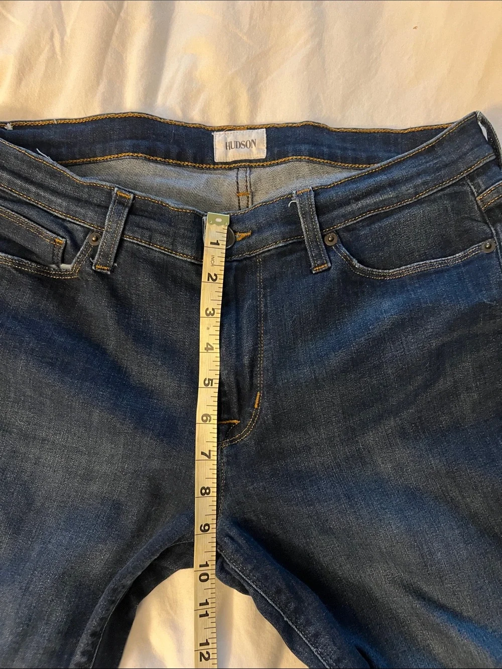 Hudson Jeans Women’s Skinny Jeans in Dark Blue Wash